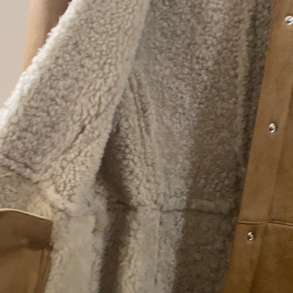 Privilego Tan Shearling Coat - Picture 7 of 16